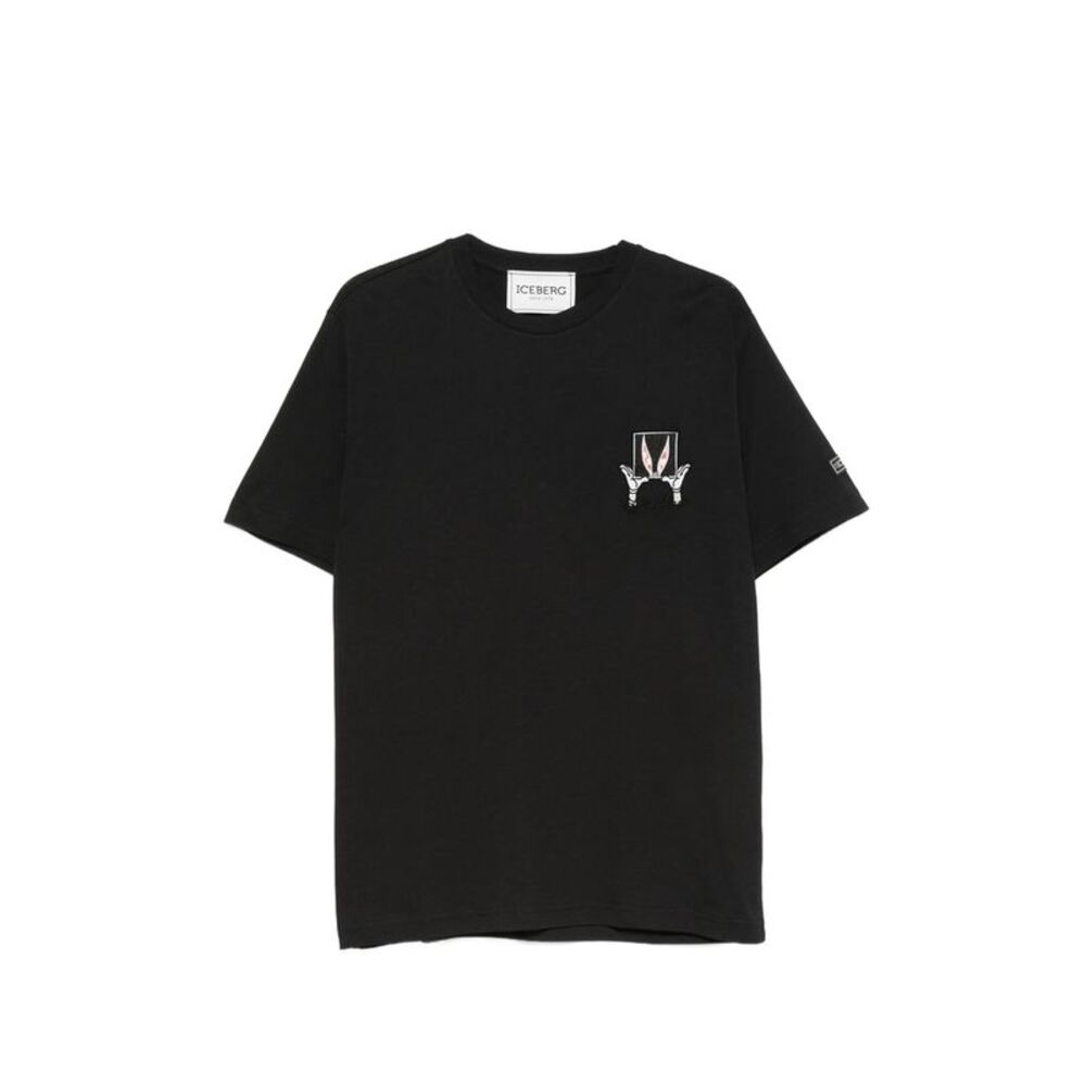 Iceberg Black T-Shirts & Vests - T-Shirts Men